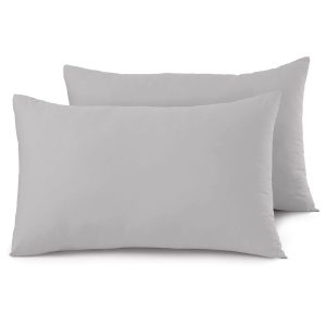 Housewife Pair Pillow Case 200 Thread Egyptian Cotton- Grey