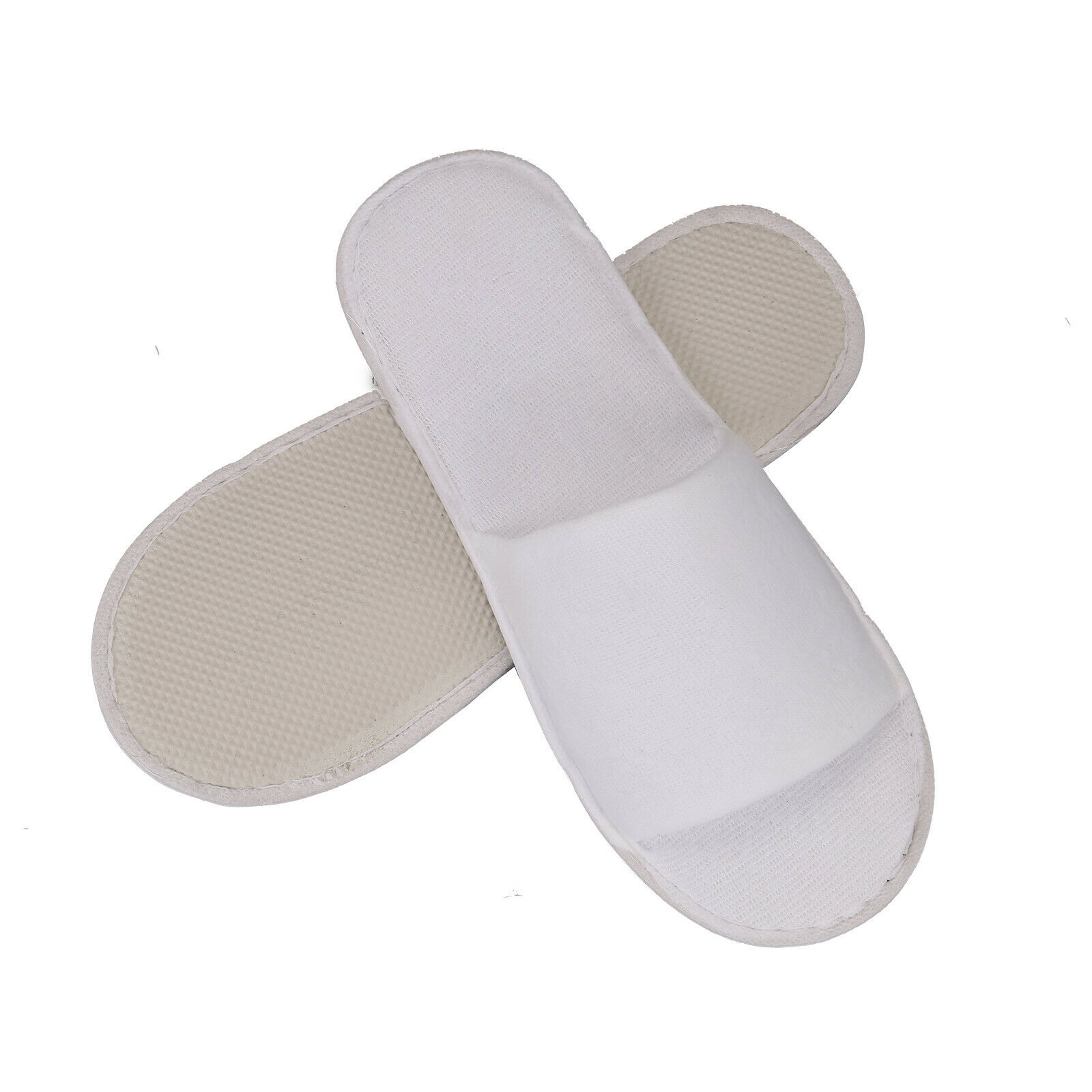 Disposable Slippers for Spa Hotel Guest White Terry - Hotel Beddings
